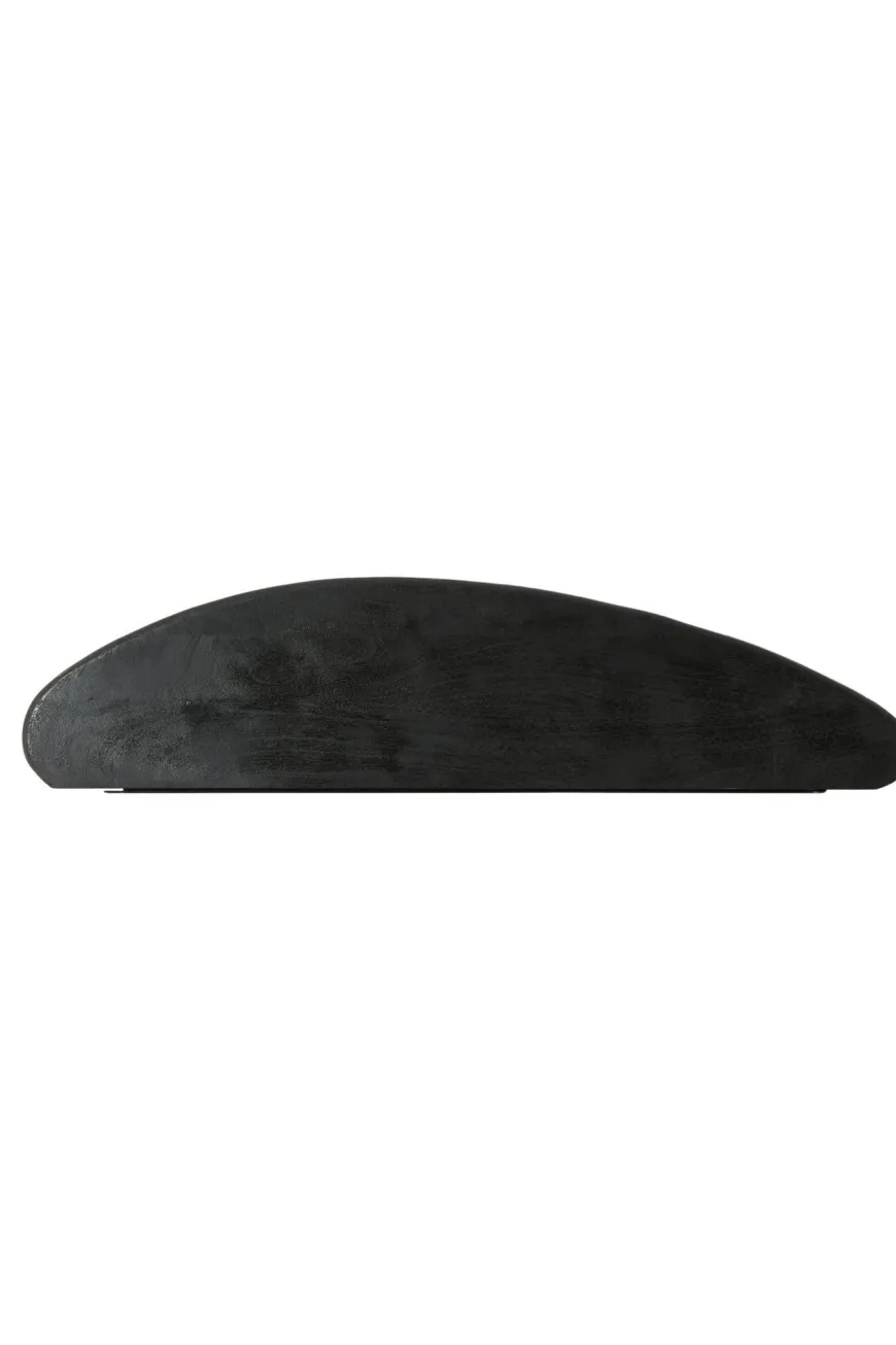 Light en Living Wandplank 110x25x3 cm GINOSA hout mat zwart