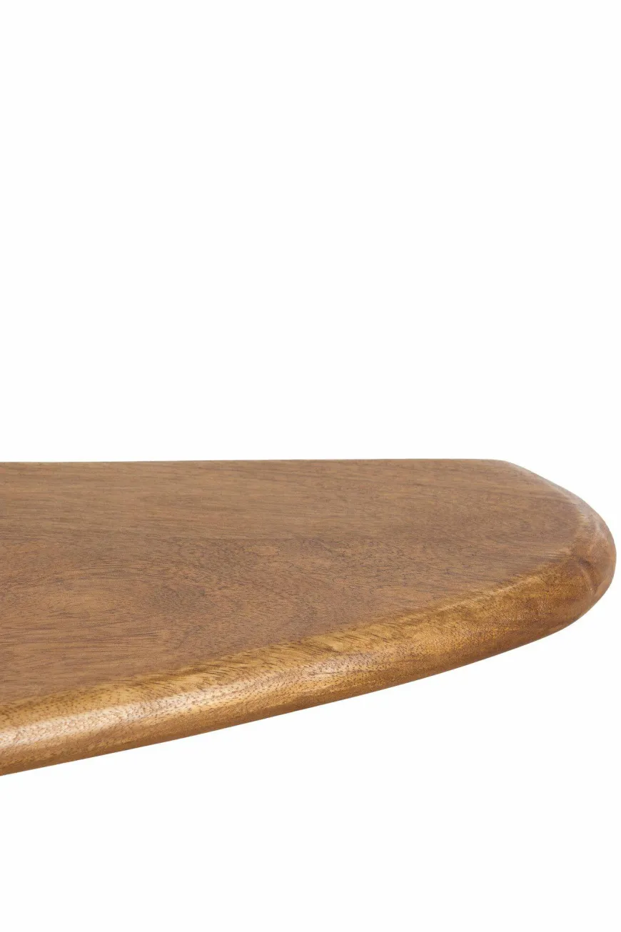 Light en Living Wandplank 49x15x3 cm GINOSU olie bruin