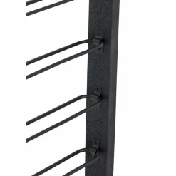 Light en Living Wijnrek 8 flessen 40x6x120 cm SORRENTO hout zwart+zwart