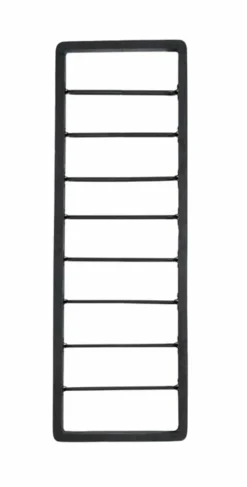 Light en Living Wijnrek 8 flessen 40x6x120 cm SORRENTO hout zwart+zwart