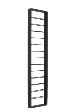 Light en Living Wijnrek 13 flessen 40x6x160 cm SORRENTO hout zwart+zwart
