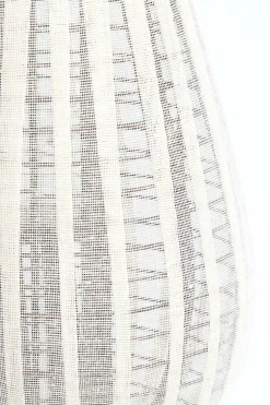 Light en Living Windlicht Ø36X55 cm DAZIO Linen Natural+donkerbruin hout