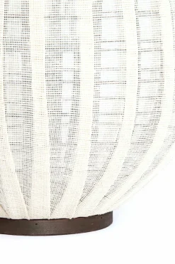 Light en Living Windlicht Ø32x40 cm Dazio Linen Natural+donkerbruin hout
