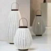 Light en Living Windlicht Ø38X70 cm DAZIO Linen Natural+donkerbruin hout