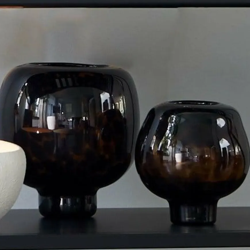 Light en Living Windlicht Ø21x21 cm ELIA glas bruin-d.bruin