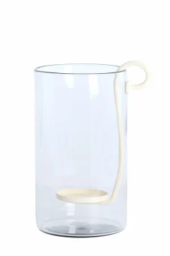 Light en Living Windlicht 23X18X33 cm DOLEGA glas helder+creme