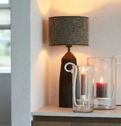 Light en Living Windlicht 17X13X28,5 cm DOLEGA glas helder+creme