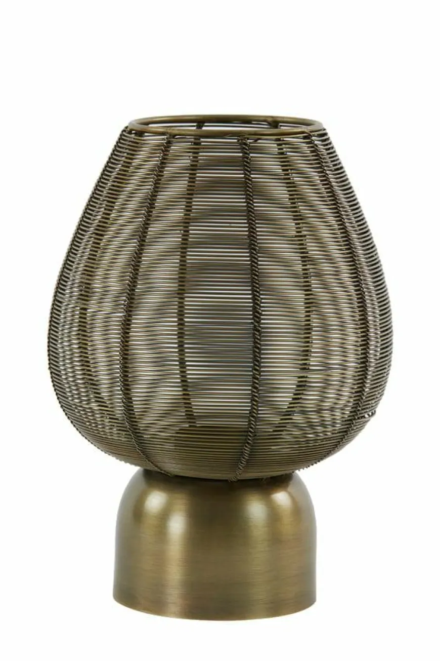 Light en Living Windlicht Suneko antiek brons - 2 maten