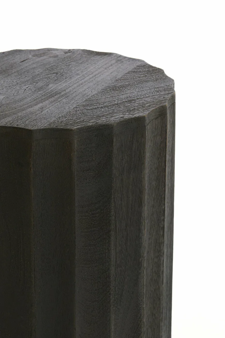Light en Living Zuil ELLENA Ø35x80 cm | Hout Donkerbruin Mat – Light & Living