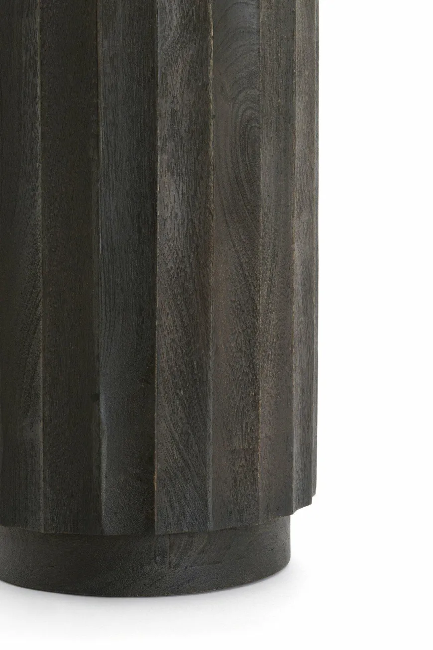 Light en Living Zuil ELLENA Ø35x80 cm | Hout Donkerbruin Mat – Light & Living
