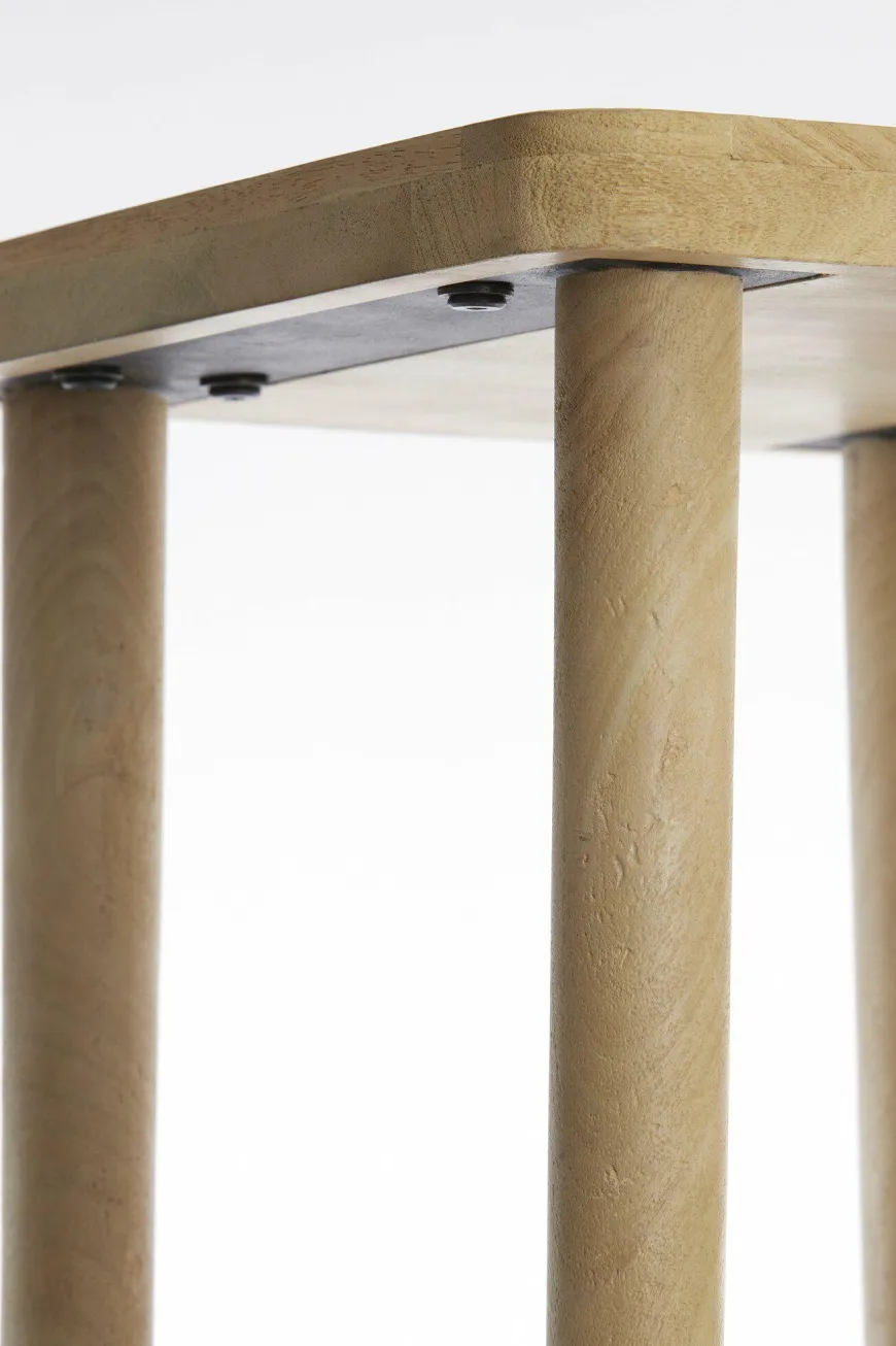 Light en Living Zuil 42x42x100 cm QIANO mango hout naturel