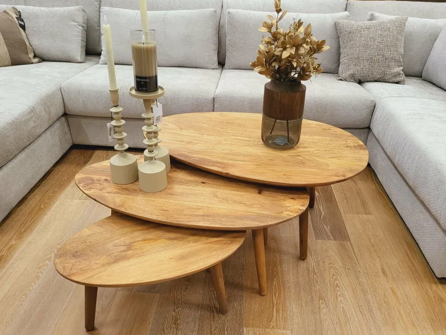 Nijwie Hamburg salontafel ovaal groot 98 cm