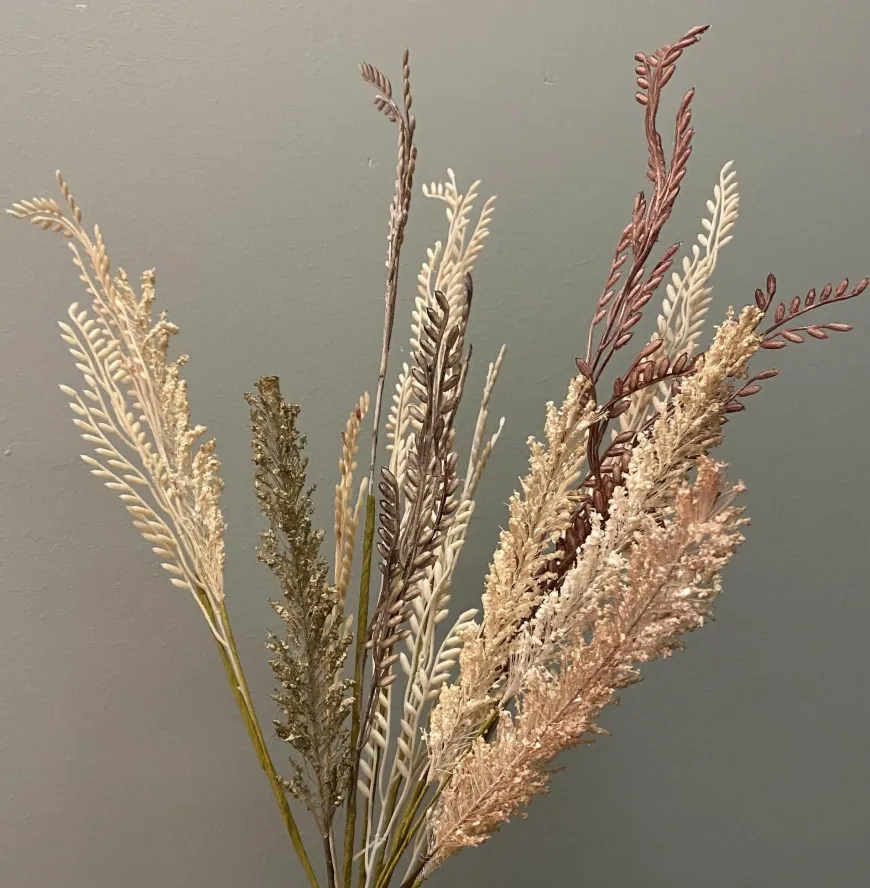 Parlane Ornament 10x2x53 cm WILD GRASS ivoor-roodbruin-groen