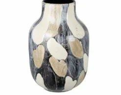 Parlane Vaas Ø22,5x33 cm MORELY zwart-bruin