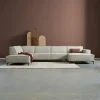 Pepp Interiors Bank River U opstelling met chaise longue rechts in Majestic 603