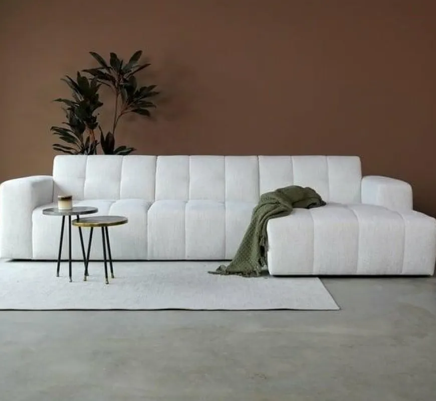 Pepp Interiors Bank Wave 2.5 zits met chaise longue rechts modesto 492