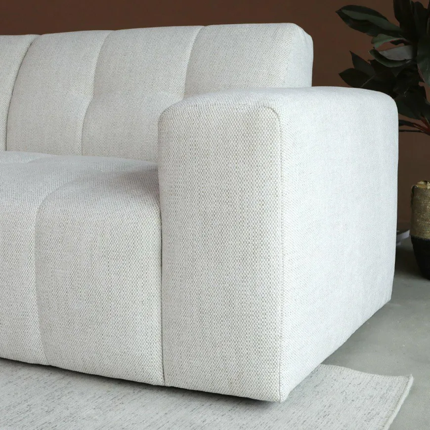 Pepp Interiors Bank Wave 2.5 zits met chaise longue links modesto 492