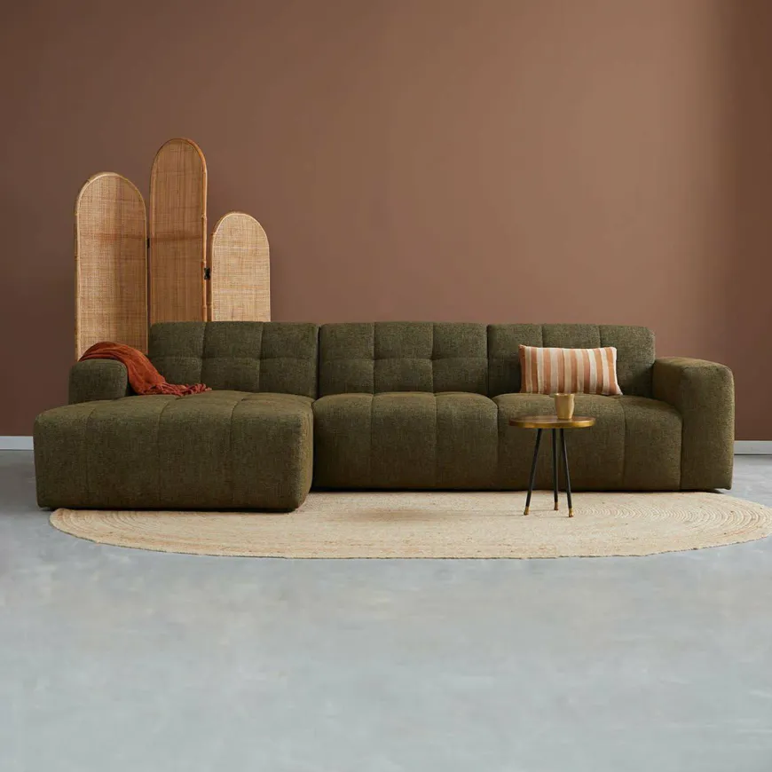 Pepp Interiors Bank Wave 2.5 zits met chaise longue links modesto 484