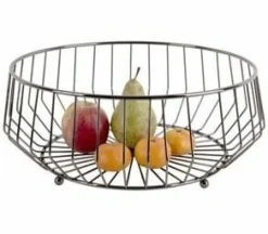Present Time Fruitschaal Linea Kink groot gun metal