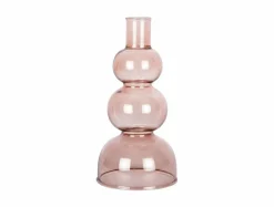 Present Time Kandelaar Layered Circles roze