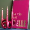 Present Time Kandelaar Rings medium - Metallic roze