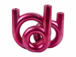 Present Time Kandelaar Rings medium - Metallic roze