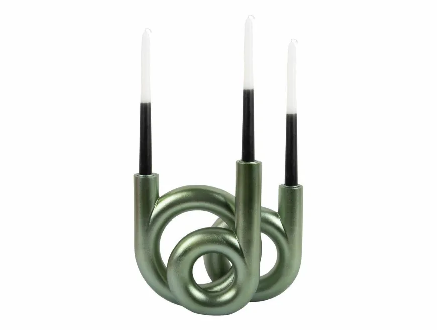 Present Time Kandelaar Rings medium - Metallic Jungle groen