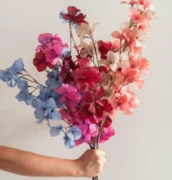 Present Time Kunsttak Flower Stem paars + roze