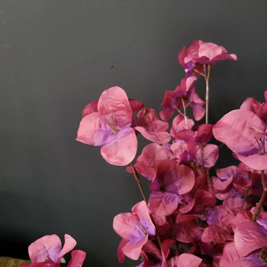 Present Time Kunsttak Flower Stem paars + roze