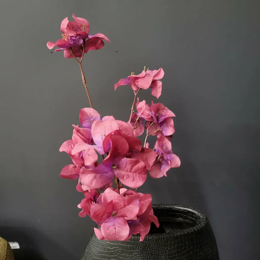 Present Time Kunsttak Flower Stem paars + roze