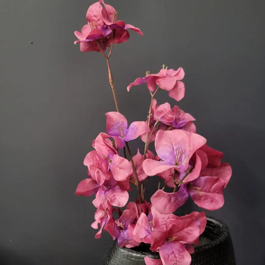 Present Time Kunsttak Flower Stem paars + roze