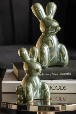 Present Time Ornament Balloon Bunny jungle groen groot