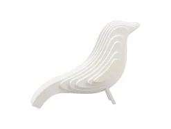 Present Time Ornament Statue Silouette vogel MDF klein wit
