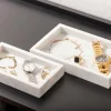 Present Time Schaal Marble Medium wit