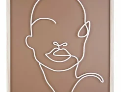 Present Time Schilderij Art Line Drawing groot