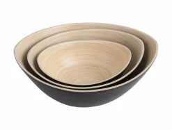 Present Time Set van 3 schalen Puro Oval Zwart