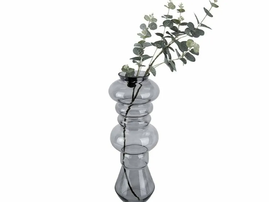 Present Time Vaas Morgana glas groot donkergrijs