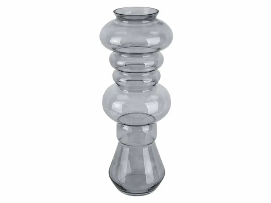 Present Time Vaas Morgana glas groot donkergrijs