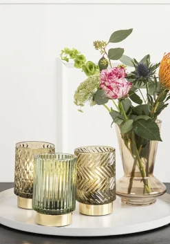Present Time Votive LED Diamond groen