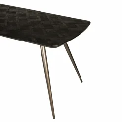 PTMD Eettafel Fieron Acacia zwart ovaal 200 cm