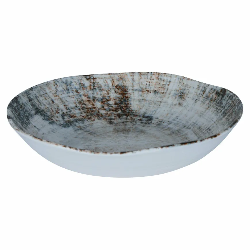 PTMD Diep bord Kaylaa Multicolor porselein rond 20 cm