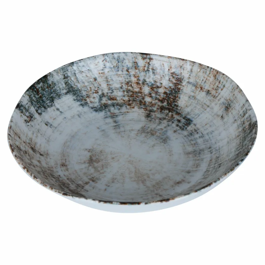 PTMD Diep bord Kaylaa Multicolor porselein rond 20 cm