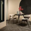 PTMD Eettafel Fieron Acacia zwart organisch 110 cm