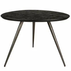 PTMD Eettafel Fieron Acacia zwart organisch 110 cm