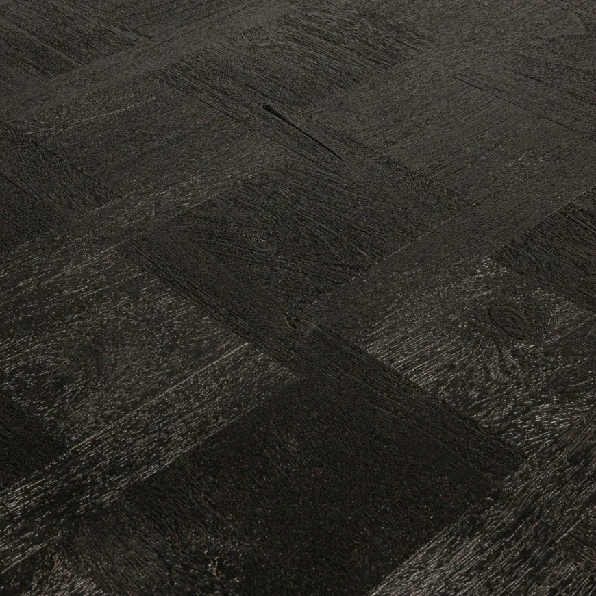 PTMD Eettafel Fieron Acacia zwart organisch 110 cm
