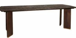 PTMD Eettafel Liber mango bruin gouden poot 200 cm