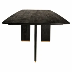 PTMD Eettafel Liber mango zwart gouden poot 240 cm