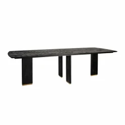 PTMD Eettafel Liber mango zwart gouden poot 240 cm