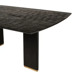 PTMD Eettafel Liber mango zwart gouden poot 240 cm