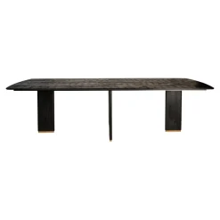 PTMD Eettafel Liber mango zwart gouden poot 240 cm